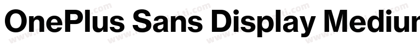OnePlus Sans Display Medium字体转换